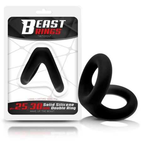 Jadelingerie 91, 92 et 77 Solid Silicone Double Penis Ring 2.5