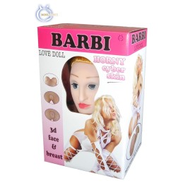 Barbi Vibrante Visage 3D Poupée Gonflable Anus Vagin