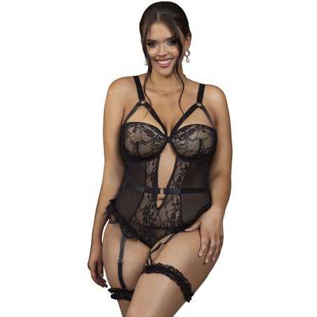 Jadelingerie 91, 92 et 77 Teddy Avec Jarretière Avec Détail