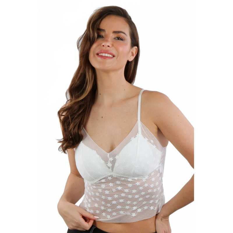 Jadelingerie 91, 92 et 77 Top micro résille motifs dos liens Jadelingerie 91, 92 et 77 Top micro résille motifs dos liens